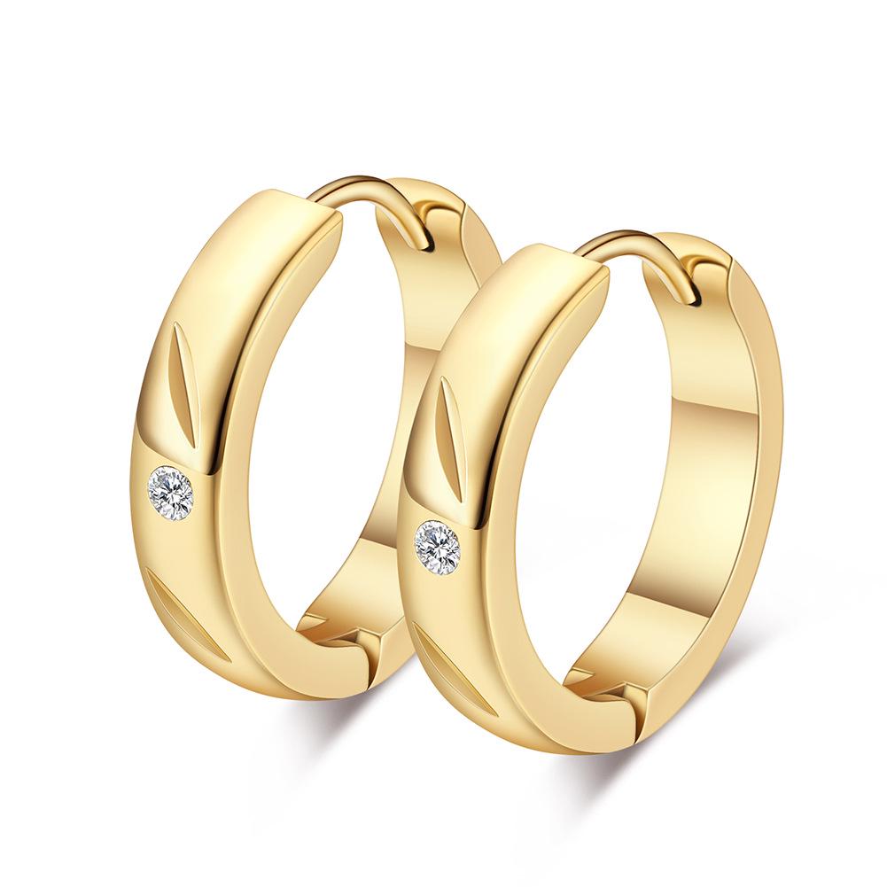 

Серьги из нержавеющей стали, модные серьги с бриллиантами, креативные безделушки золотой