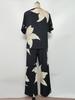 European & American Summer 2025 V-neck Batwing Top and Long Pants Two-piece Set