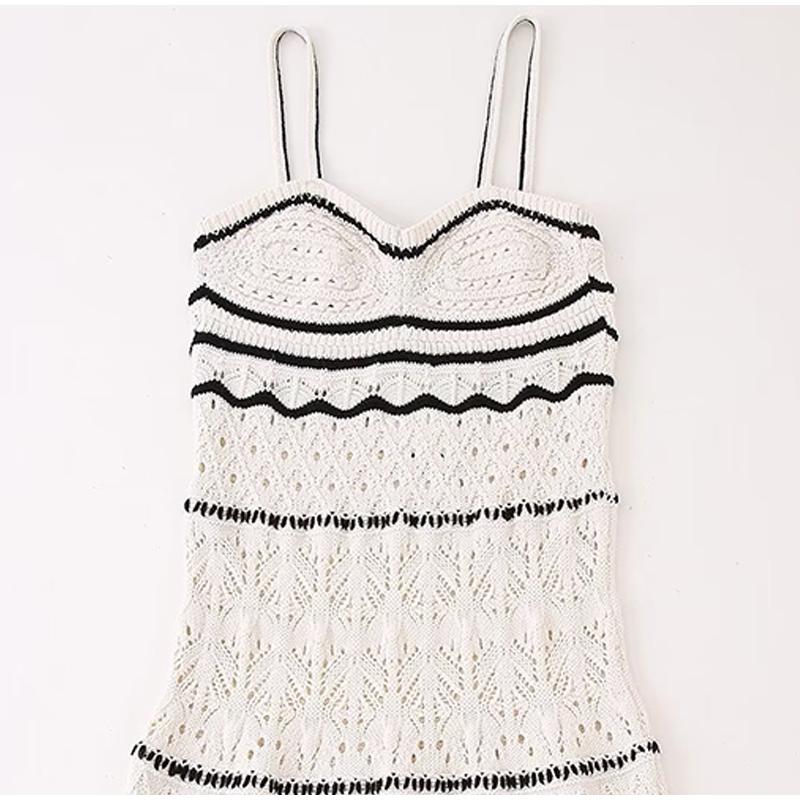 Пляжное платье с крючком и цветочным узором для женщин — фото 7