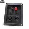 4/6Hole Speaker Wiring Clip Wiring Terminal Audio Accessori Cable Clamp 4/6 Hole Audio Speaker Junction Box XLR Socket Connector