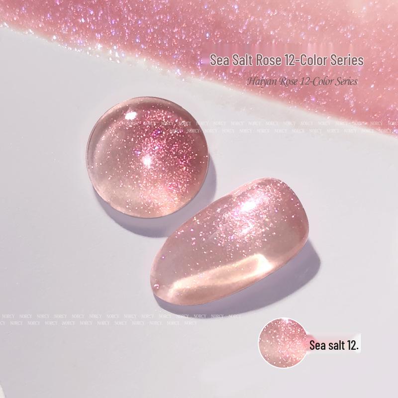 2025 Versatile Iridescent Pearlescent Glitter Nail Gel - High Density Super Sparkle for Nail Art