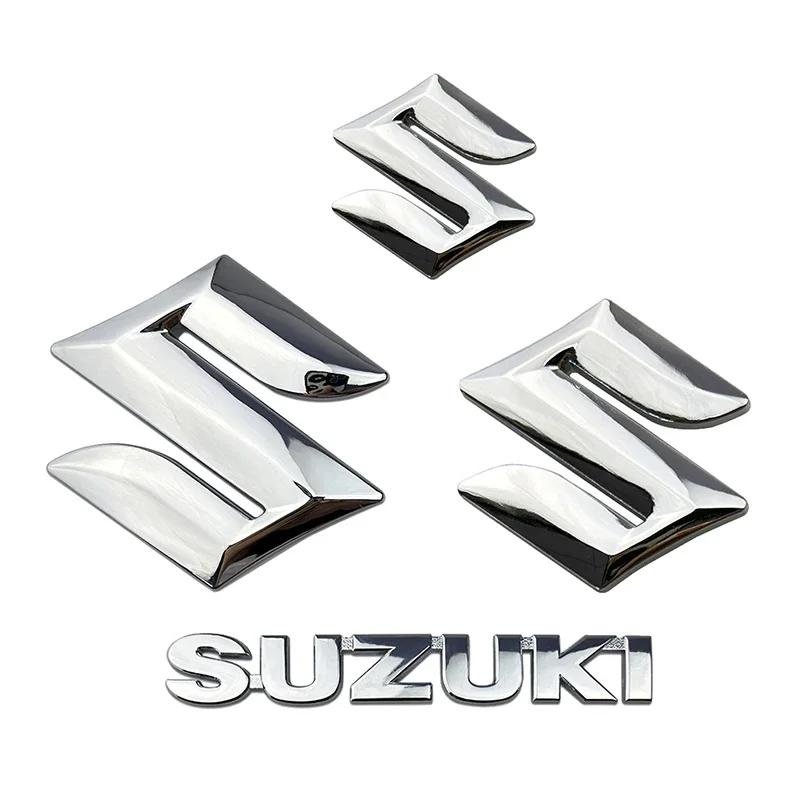 3ks/4ks Slitina Auto Přední Zadní Kufr Logo Znak Samolepka pro SUZUKI Swift Sport Jimny Grand Vitara Alto SX4 Alivio Samurai Bandit