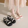 Summer platform niche 2025 new sandals fairy wind cross roman shoelaces Internet celebrity Korean version of sandals woman