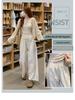 Women's Slimming Wide-Leg White Nine-Point Pants - Quick-Dry, Versatile, Casual