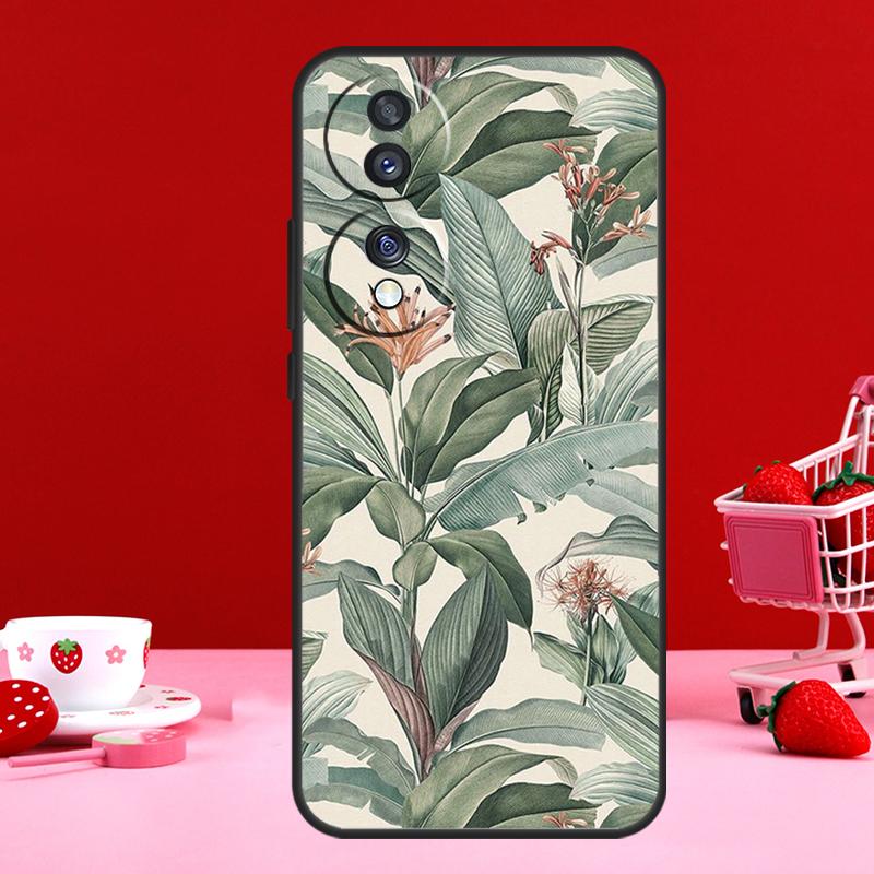 Banana Leaf Case For Honor 90 Lite 70 50 Magic 6 Pro 5 Lite X6 X7 X8 X9 X6a X7a X8a X9a X9b X8b Cover
