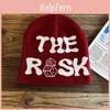 Acrylic Knit Beanie Hat For Men And Women With Letter Embroidery Winter Warmth Fashion Accessory