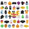 10/20/30Pcs Halloween Squishy Toys Cute Pumpkin Ghost Halloweens Treats Gift Goodie Bag Filler Party Supplies for Kids Boy Girl
