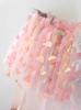 Girls' Summer Spaghetti Strap Mesh Dress with 3D Butterflies - Princess Style