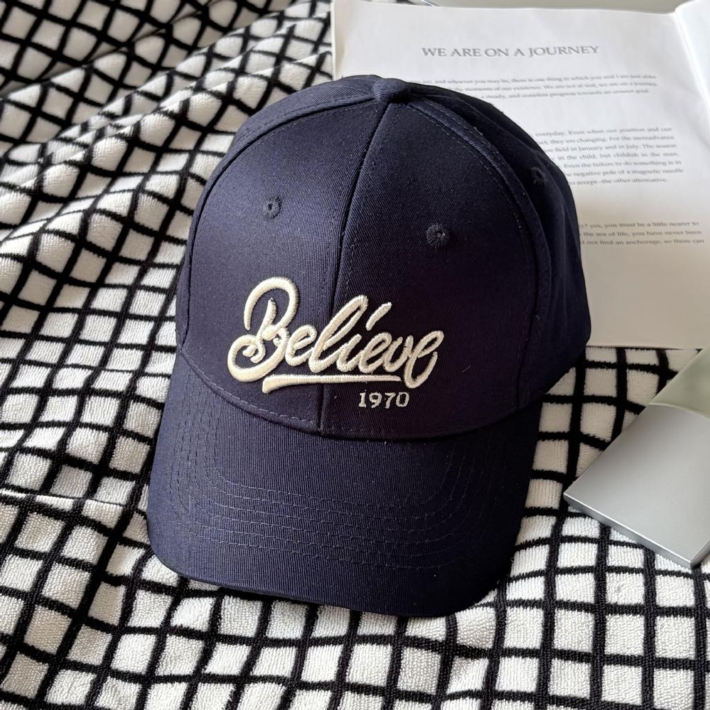 1Pc Embroidered Letter Classic American Baseball Caps For Women,Versatile Adjustable Bill Hip Hop Trucker Caps For Daily Wear