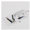 3D V6 Metal Car Emblem Sticker for Rear Decoration
