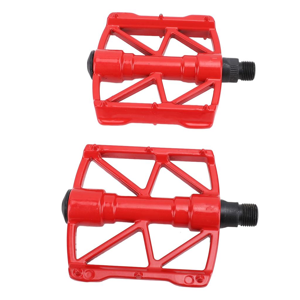 1 Pair Cycling Pedals Double Side Non Slip Pins Aluminum Alloy Hollow Foot Pedal for Mountain Road