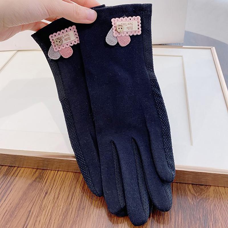 Women Sunscreen Gloves Summer Sun Protection Gloves Non-Slip Touch Screen Gloves Cycling Driving Mittens Thin Anti-Uv Gloves