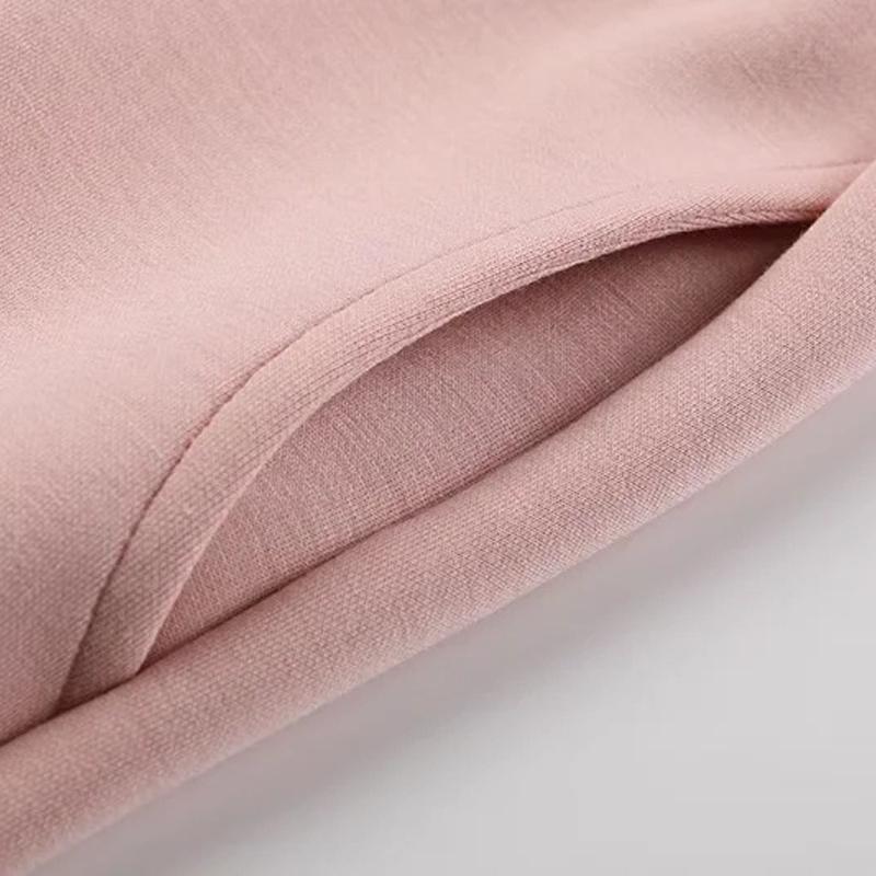 HALLO-MODE Frauen Elastische Taille HOHE Qualität Breite Lege Hosen Gestrickte Herbst Winter Sport Hosen Baumwolle Gestrickte Kausalen Hosen