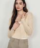 Laneonkyulleoseu Slim Fit Crop Knit Cardigan_Beige