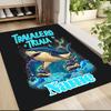 Custom Name "Shark Power: Tralalero Triala" Carpet Rug Customizable Soft Washable Anti-Slip Home Living Room Sofa Mats Personalized Rug. 090994