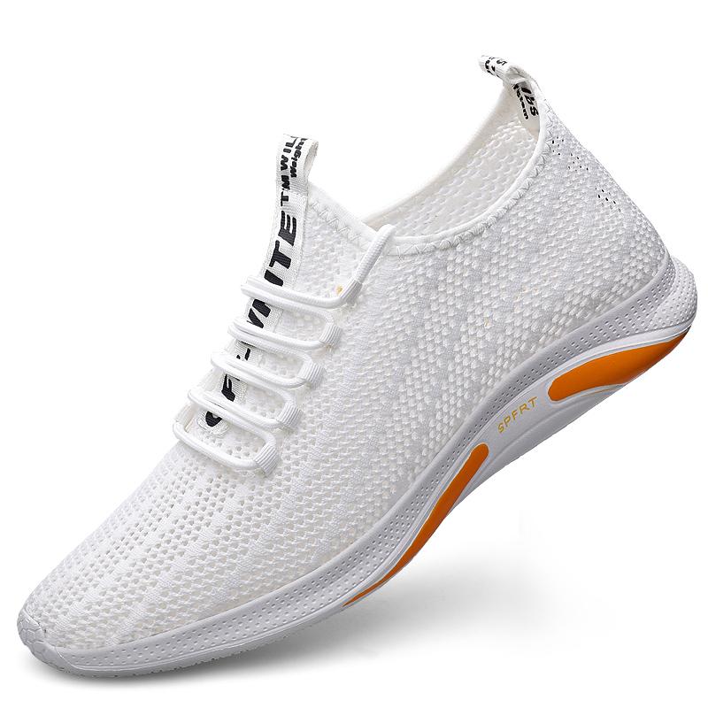 

Fashion Outdoor Non-Slip Man Sport Shoe Lightweight Fashion Tennis Footwear Summer Men s Sneakers High Quality Breathable Casual Shoes 44 белый