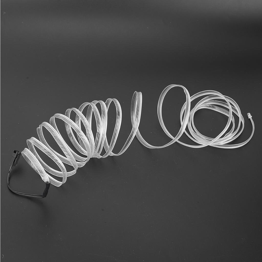 Car Decorative Light Strip Interior Lighting Auto LED EL Cold Lamp Modification Parts 4 MetersBlue
