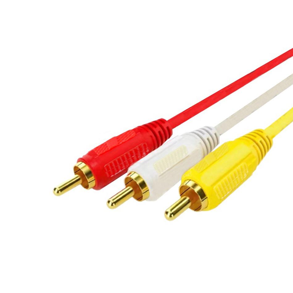 1,5M VGA zu 3RCA Kabel Vergoldetes AV-Konverterkabel mit Magnetring für TV Computer PC Tablet Video-Audio-Adapter zur Verlängerung