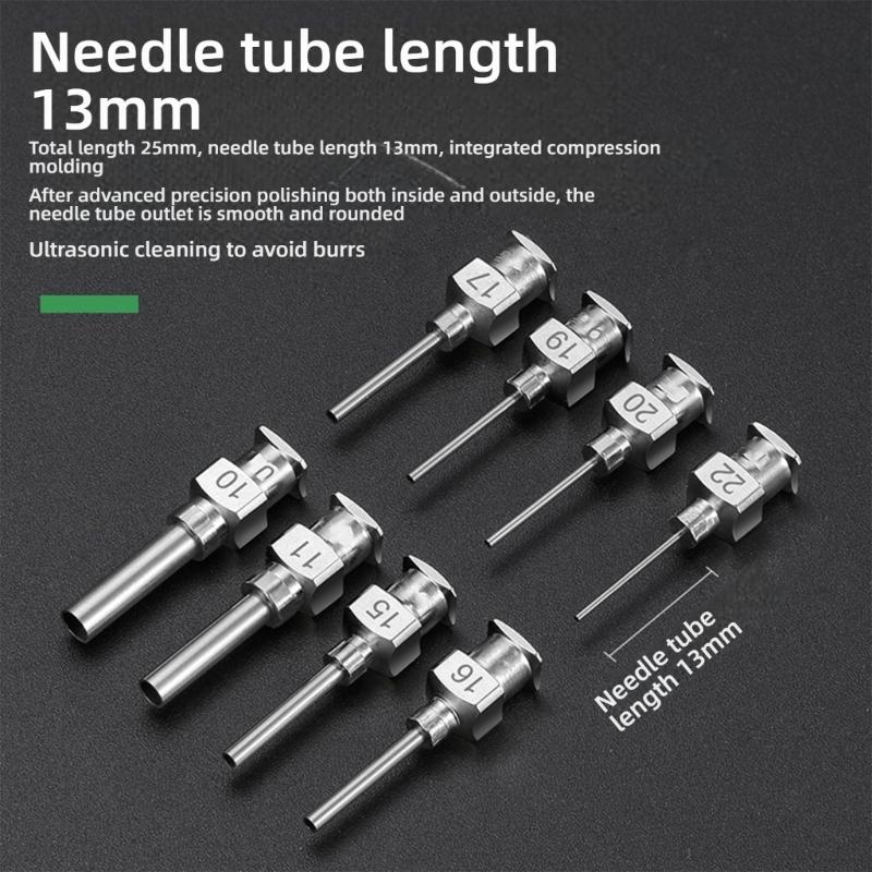 Stainless Steel Glues Nozzle For Automated Equipment Industrial 8G-30G Fluids Dispensing Machine Needle