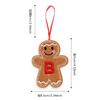 Gingerbread Man Ornaments for Christmas Tree Hanging Decor with Alphabet Letters Festive Holiday Home Decorations Gift