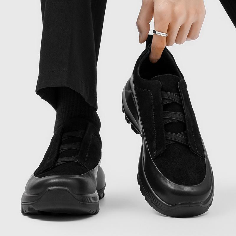 One-Pedal Lazy Shoes Men'S Shoes New Platform Leisure Sports Jogging Shoes Trendy Fashion White Shoes