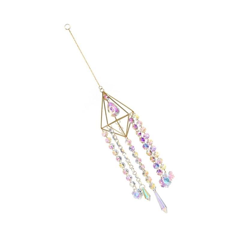  Crystal Suncatchers Window Hanging Ornament Prism Wind Chimes Dreamcatchers for Indoor and Outdoor Decors Ornament Gift