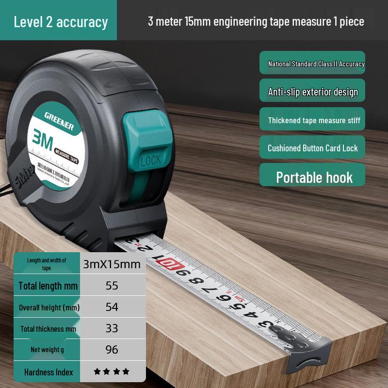 

Стальная рулетка - Утолщенная и закаленная, Высокоточная линейка в вариантах 3 м, 5 м, 7,5 м и 10 м