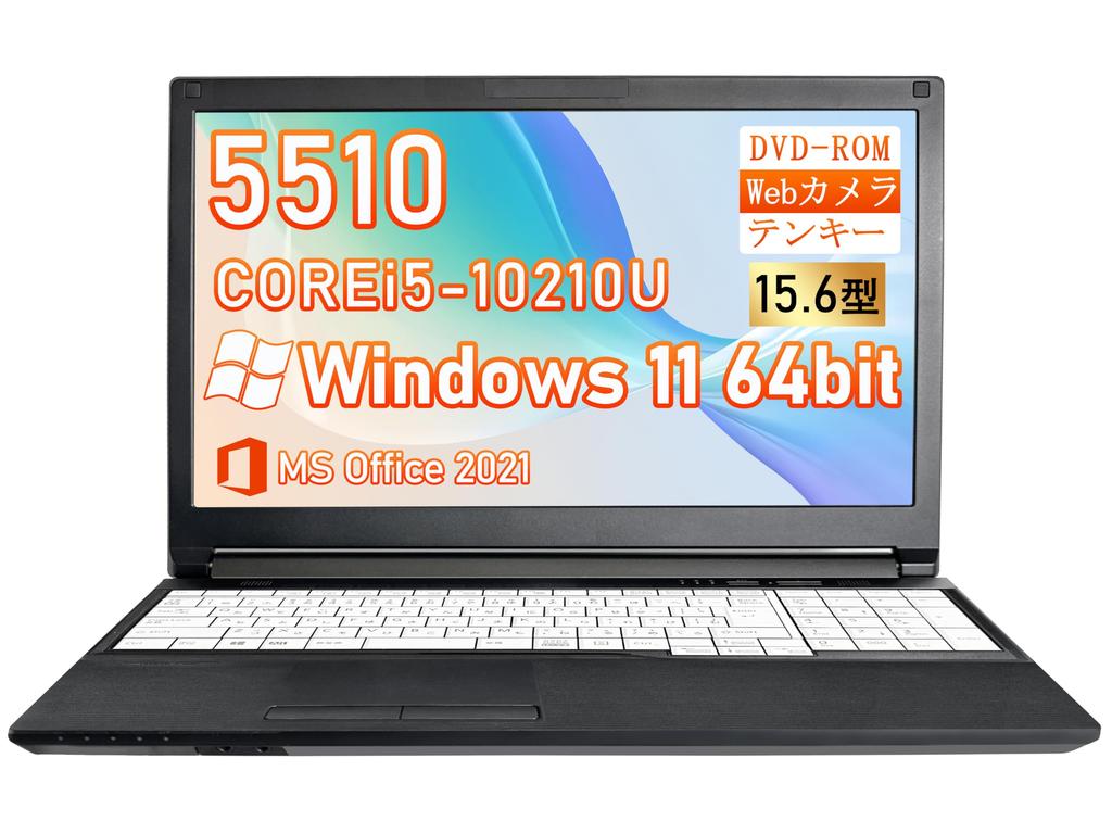 Fujitsu LIFEBOOK A5510 10th Gen Core CPU Windows 11 Pro MS Office 2021 installed No initial setup required Webcam Numeric keypad Bluetooth HDMI