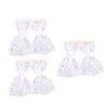 3 Pcs Dollhouse Lace Curtain Vintage Exquisite Elegant Miniature Lace Curtain for 1 12 Dollhouses Decoration Photography