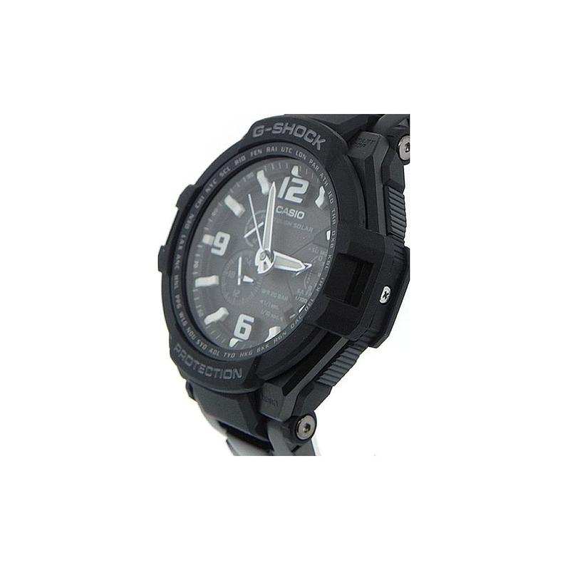 Casio Shockproof, Antimagnetic, Multifunctional Running Sports, Solar Quartz Movement, Japanese and Korean Watches, Men's Watches, Black G-1400D-1A