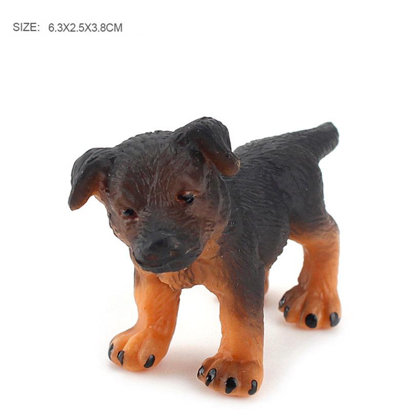 Simulation Mini Dog Animals Model Micro Figurine Fairy Garden Decoration Cake Toppers Toy Kid Gift Dollhouse Accessories