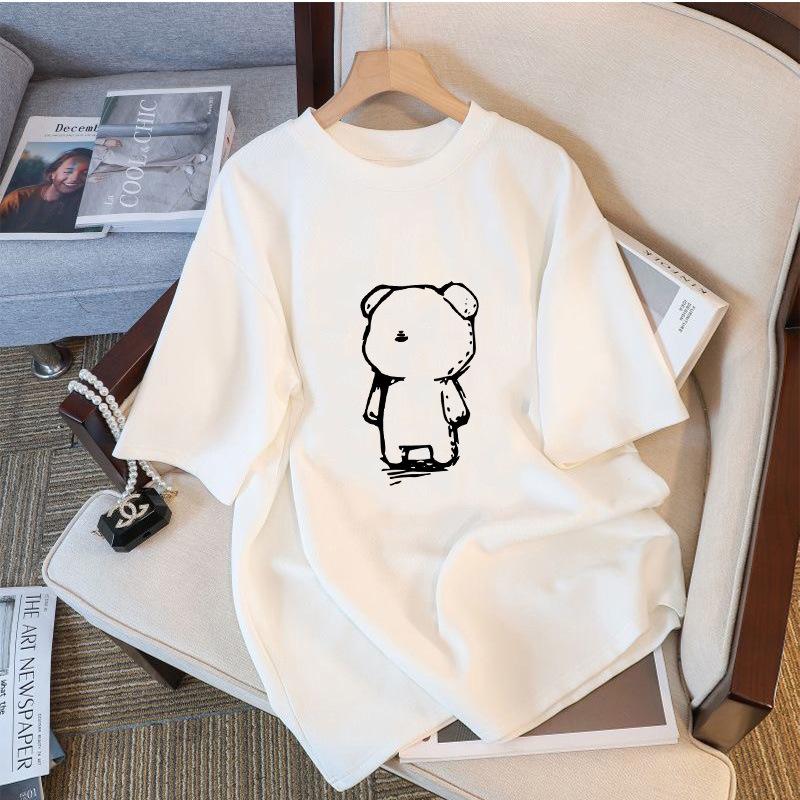 GMXIA Women's Fashion Casual Summer  Short Sleeve O-Neck Blouses & Shirts