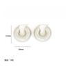 Vintage Gold Circle Screw Thread Hoop Earrings for Women, Minimalist Textured Ear Cuffs, Dainty Small Hoops, Trendy Jewelry Gift