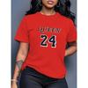 Comfortable Loose Fit Cotton Blend Crew Neck Short Sleeve Tee With 3D Print Design Women 2025