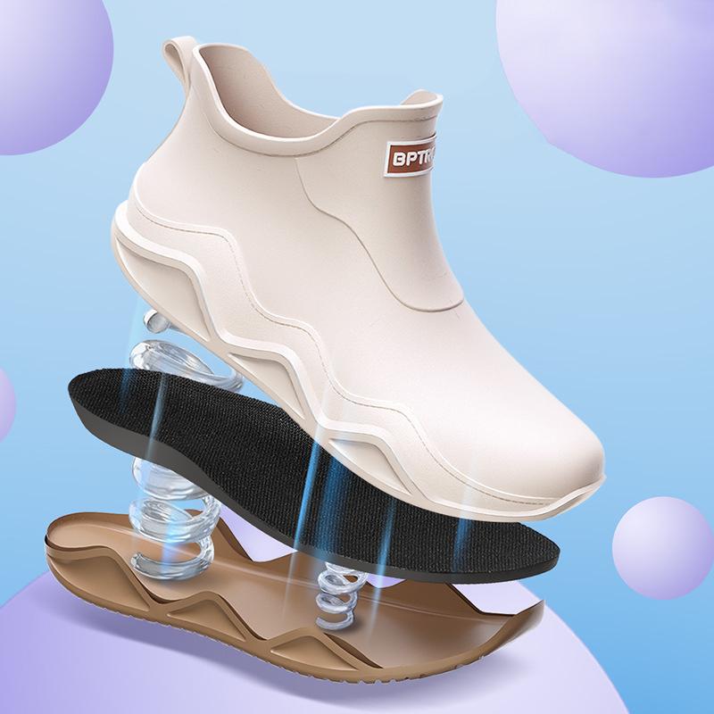 Winter Herbst Frühling Sommer Warme Pelz Regen Schuhe Herren Damen Rutschfest Abriebfest Regenwasser Watfischen Angelstiefel