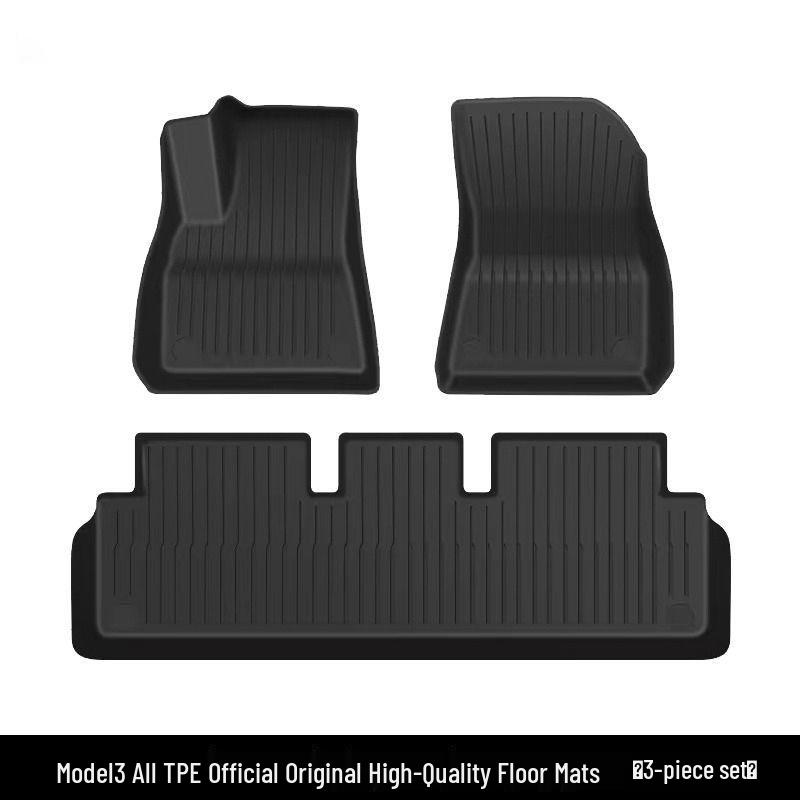 New Tesla Model 3Y Full Coverage TPE Floor Mats for Car Modification