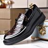 Loafers Men's Formal British Style Men's Shoes New Soft-soled Glossy Foot Cover Trendy Men's Business Casual Leather Shoes