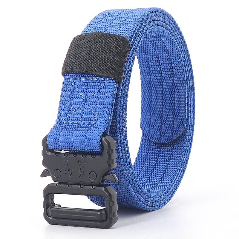 2.5cm Tactical Narrow Canvas Cobra Waist Belt - Unisex Multifunctional Streamer for Pants