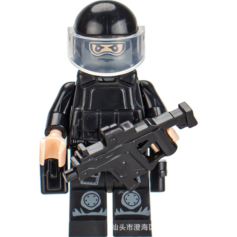 Ninja Warrior Superhero Doll With Weapon Single Building Block Assembly Toy