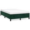 Bed Frame without Mattress Dark Green 120 x 190 cm Velvet