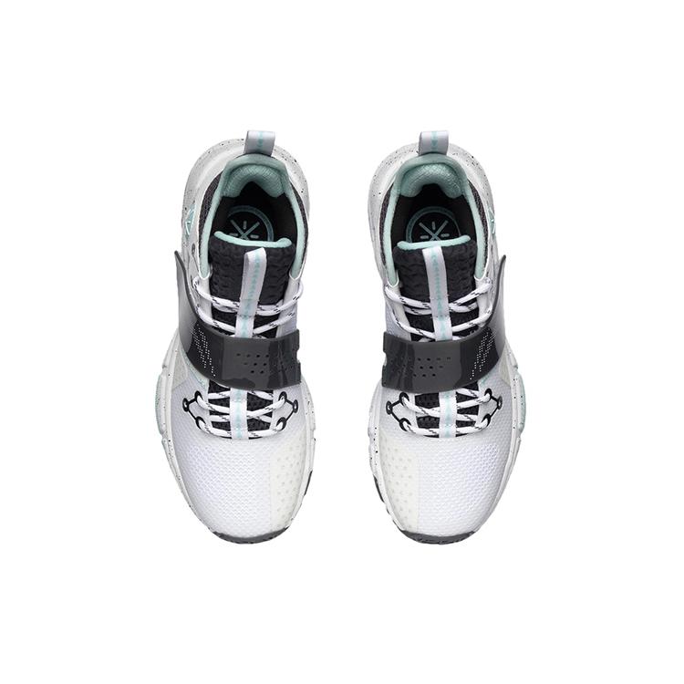 Li Ning Wade Block Textile, Synthetic Leather Cushioning Slip Resistant Abrasion Resistant Coverage Support Low Top ABPR065-1