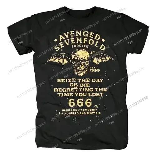 Harajuku Metalcore Avenged Sevenfold Rock T Shirt Hip Hop Streetwear T Shirt Heavy Metal Moda Casual Taglie Forti T Shirt Donna