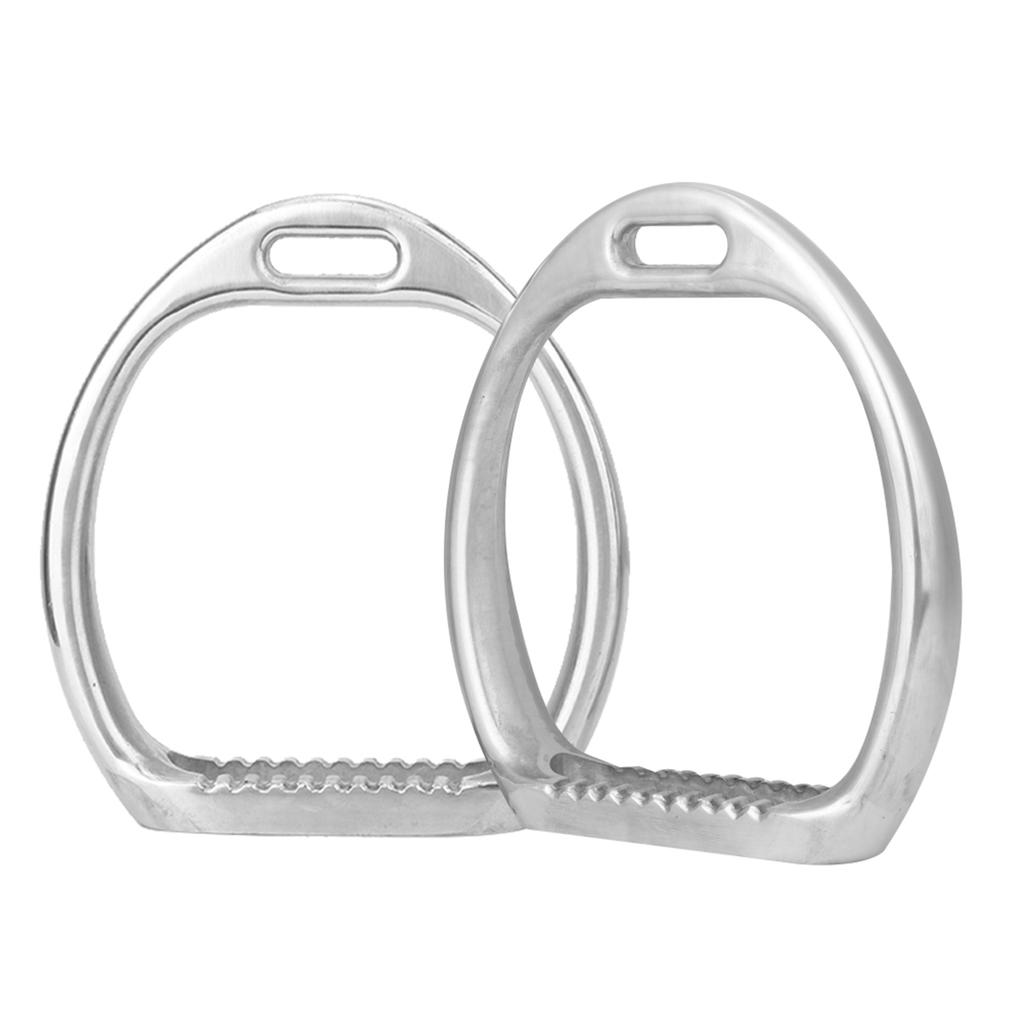 1Pair of Aluminum Kids Lightweight Stirrups Pad Equestrian Sports Horse Riding Saddle