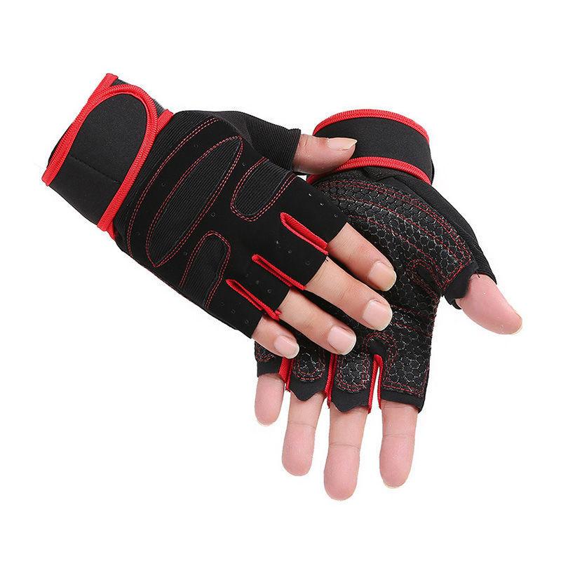 Durable And Safe Gym Gloves For Men Women Fitness Weight Lifting Wristband Gloves Body Building Training Sports Exercise Cycling Glove Shockproof