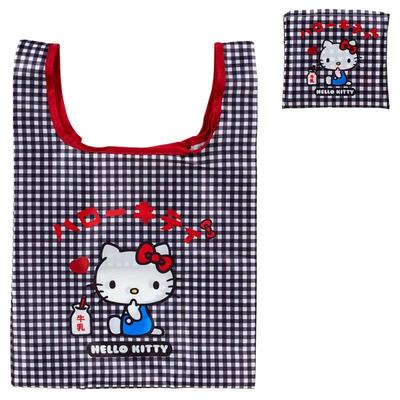 Sanrio Hello Kitty Mini Eco Bag ( Black ) Japan NEW Sanrio Characters