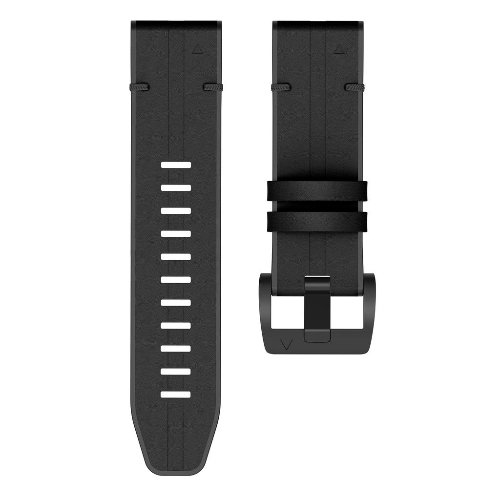 Quick Fit 26mm 22mm Armband für Garmin Fenix 8 Pro 47mm 51mm AMOLED MicroLED Leder Silikonband Fenix E 6 6X 7 7X/Epix Armband