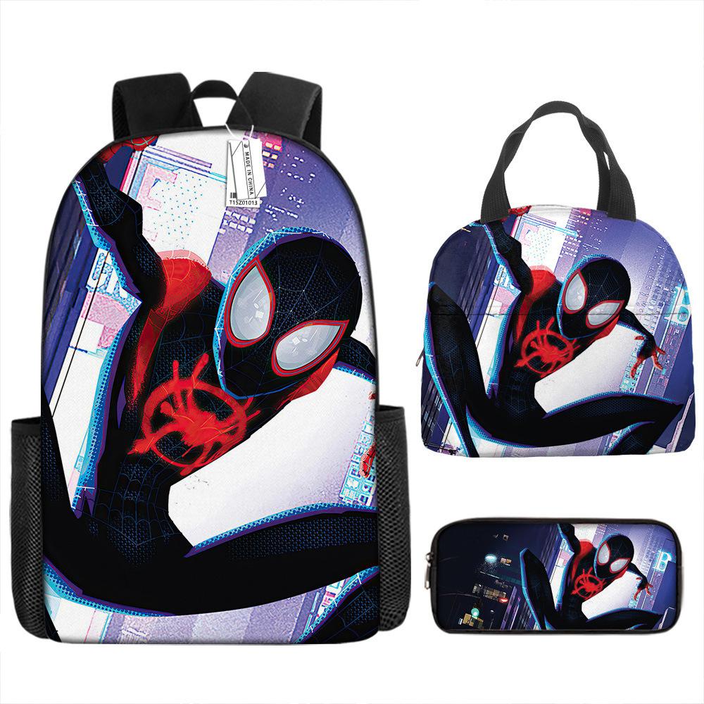 Backpack Elementary School Bag Children'S Lunch Bag Pencil Case Three-Piece Set