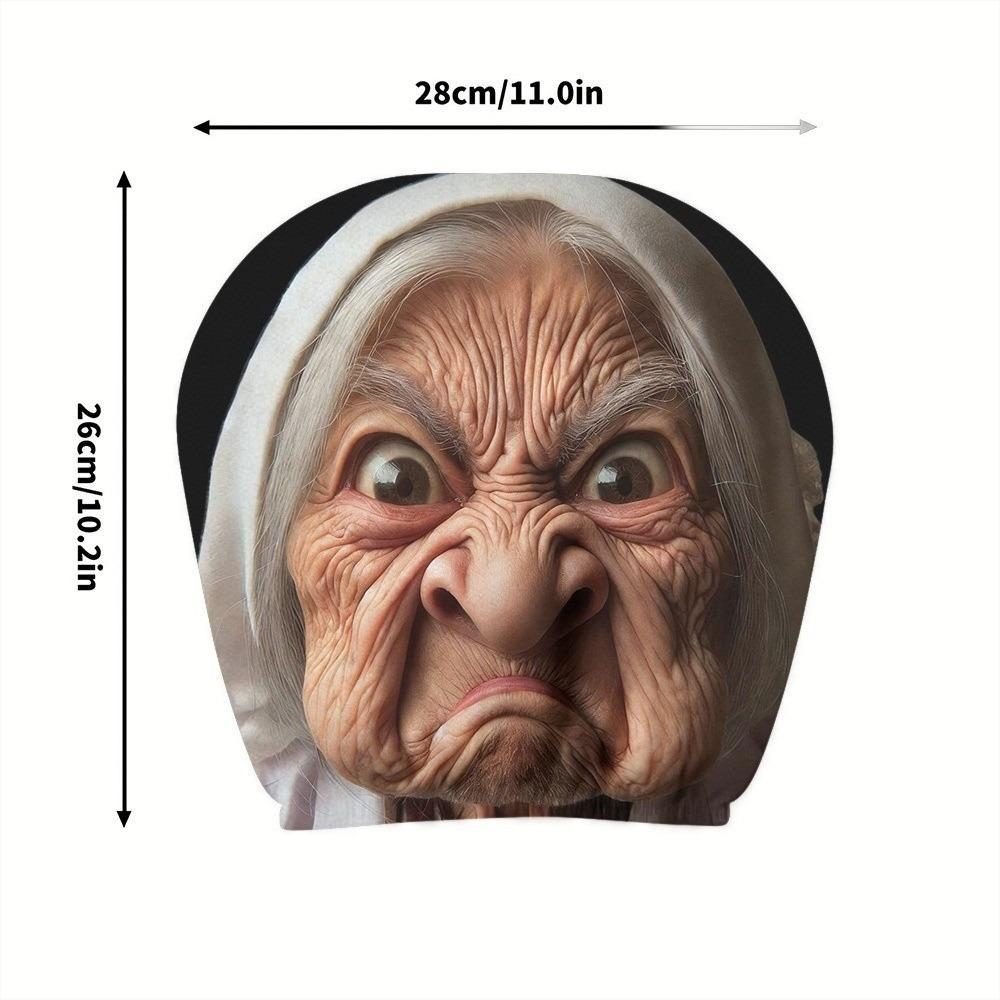 2PCS 2 Pcs Set Car Seat Headrest Protector 2D Printed Auto Head Rest Cover Car Interior Decoration