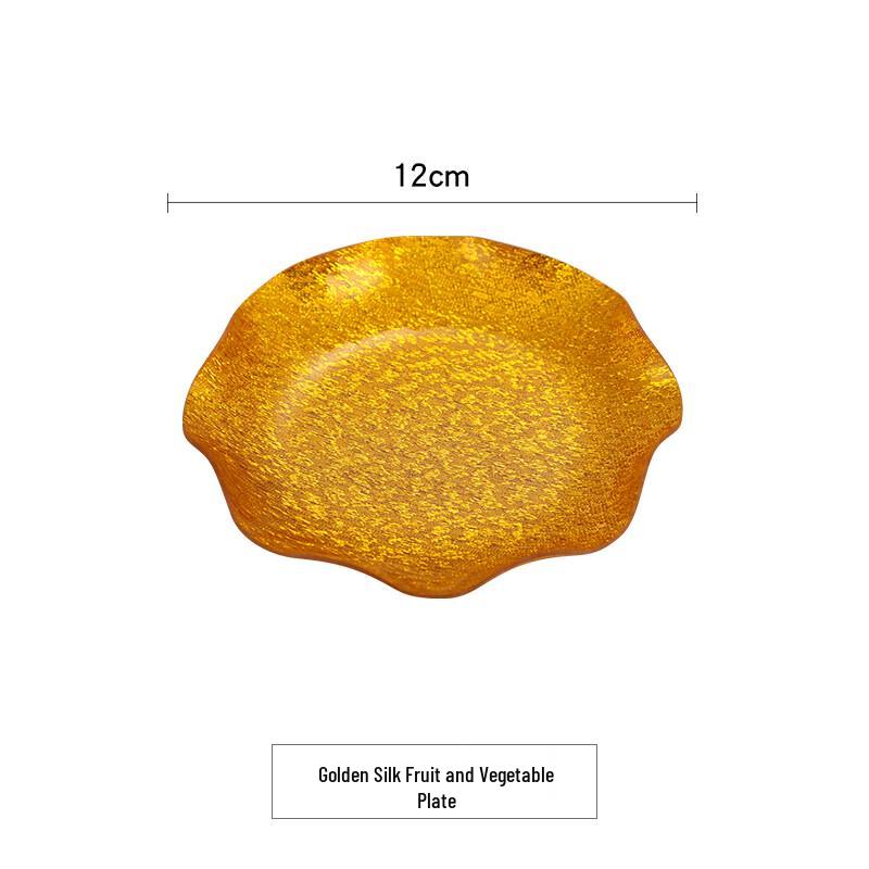 Qianxing Acrylic Gold Wire Snack & Fruit Plates