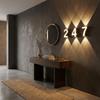 Minimalist Styling Nordic Modern LED Wall Light Simple Geometric Structure Waterproof House Number Plaque Lamp